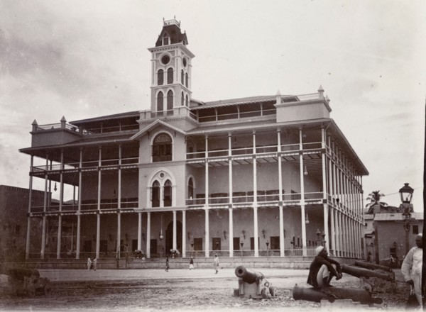 Sultan's Palace, Zanzibar. The unusual design of the four-storeyed Sultan's Palace in Zanzibar.