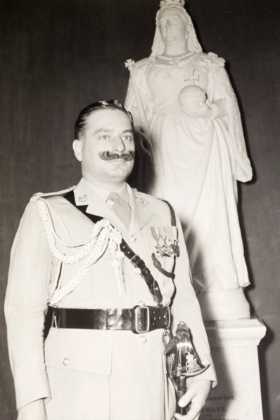 Portrait of A.T. Bevan. Portrait of A.T. Bevan, aide-de-camp to the Governor of Singapore, Sir