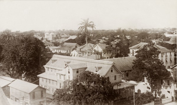 Georgetown from the watch tower. View across the rooftops of Georgetown taken from the watch tower.