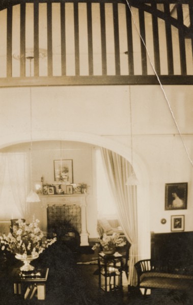 Drawing room of a colonial house, Peru. Interior shot of the drawing room in a house belonging to