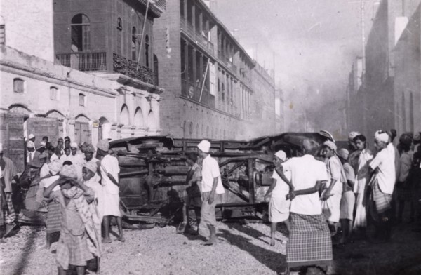 Emeutes antijuives à Aden, Yémen. Décembre 1947