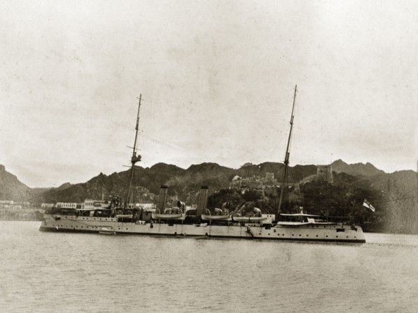 HMS 'Philomel'. HMS 'Philomel', a naval steamer belonging to the Persian Gulf Operations Fleet,