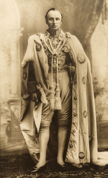 Lord Curzon. Studio portrait of Lord Curzon (1859-1925), Viceroy and Governor General of India,