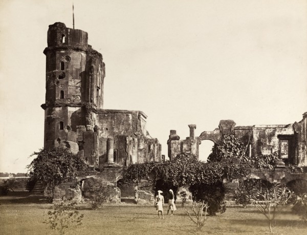 Ruins of the British Residency. The British Residency at Lucknow, ruined during the Indian Mutiny