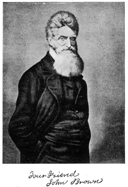 John Brown. Signed portrait of John Brown (1800-1859), an American slavery abolitionist who was one