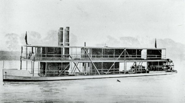 SS Livingstone on Congo River. The SS Livingstone, a passenger ferry that travelled between