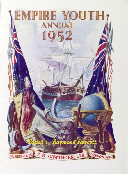 Empire Youth Annual', 1952. The frontspiece of the 1952 'Empire Youth Annual', illustrated with a