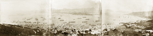 View across Victoria Harbour. View over Victoria Harbour, looking across to the Kowloon peninsula.