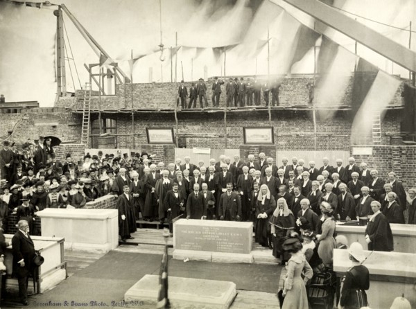 Laying of the Supreme Court foundation stone, Perth. Sir Arthur Lawley (1860-1932), Governor of