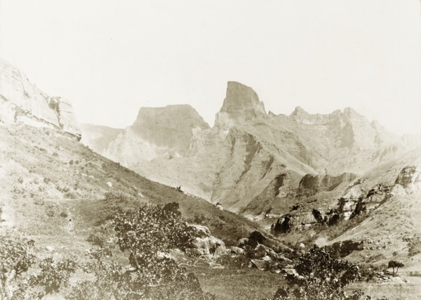 Battlefield at Majuba Hill. A view of Majuba Hill, the battlefield of the First Boer War