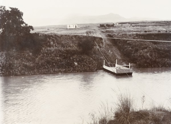 Spion Kop, South Africa. View across the Tugela River to Spion Kop, a battlefield of the Second