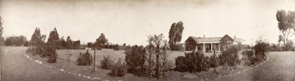 Government House in Bulawayo. Panoramic view of Government House in Bulawayo, a colonial-style
