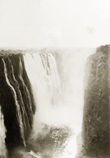 Victoria Falls. View of Victoria Falls, situated on the Zambezi River on the border between