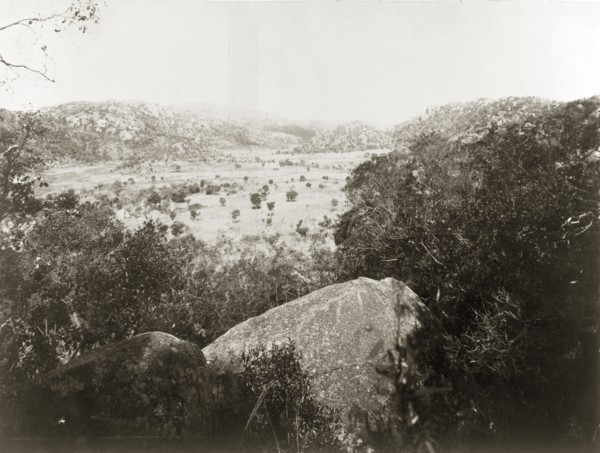 View across the Matopos Hills. View across the Matopos Hills, the scene of an indaba (council)