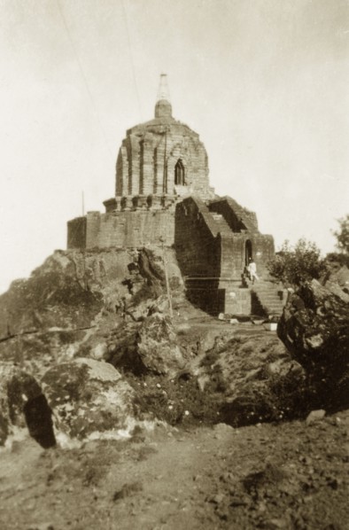 The Shankaracharya Temple. View of the Shankaracharya Temple, located in the hills southeast of