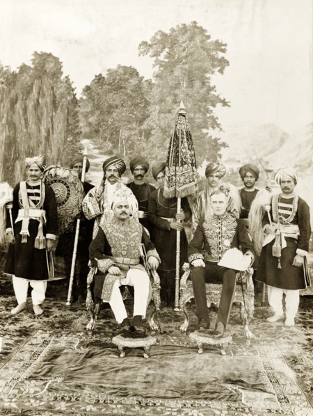 Sir Edward Maclagan and the Raja of Suket. Sir Edward Maclagan, Lieutenant Governor of the Punjab,