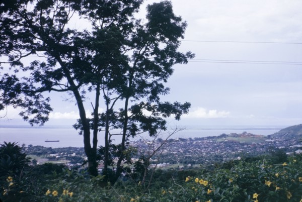 Freetown, Sierre Leone. View from Hill Station Church, overlooking the city and harbour of Freetown