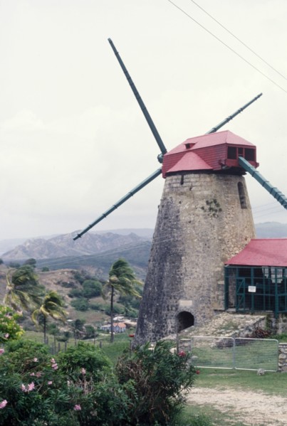 The Morgan Lewis Sugar Mill. View of the Morgan Lewis Sugar Mill, located on a sugar plantation in