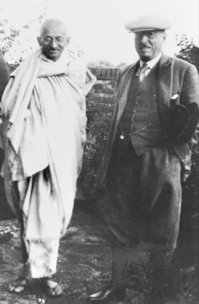 Mahatma Ghandi meets Sir Henry Staveley Lawrence. Mahatma Ghandi (1869-1948) meets British civil