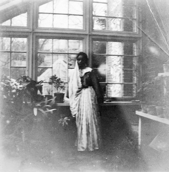 An Indian ayah in England. Portrait of a young Indian ayah (nursemaid) called Nannie, taken in the