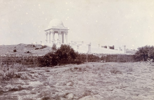 The tomb of Phyllis Louise Lawrence. The white-domed tomb of Phyllis Louise Lawrence, nee Napier,