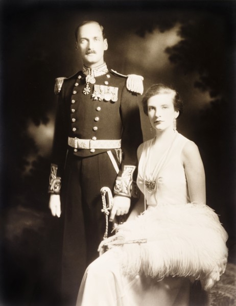 Sir Bede and Lady Clifford. Studio portrait of Sir Bede Edmund Hugh Clifford, Governor of the