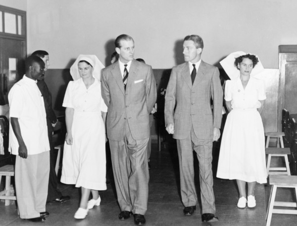 The Duke of Edinburgh at the King George VI Hospital. The Duke of Edinburgh accompanies Dr Gratton