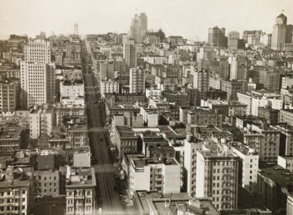 San Fransisco. View over the skyscrapers in central San Francisco. San Francisco, United States of