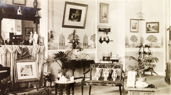 Drawing room of 12 Government Place, Calcutta. The newly-refurbished, elegant drawing room of the