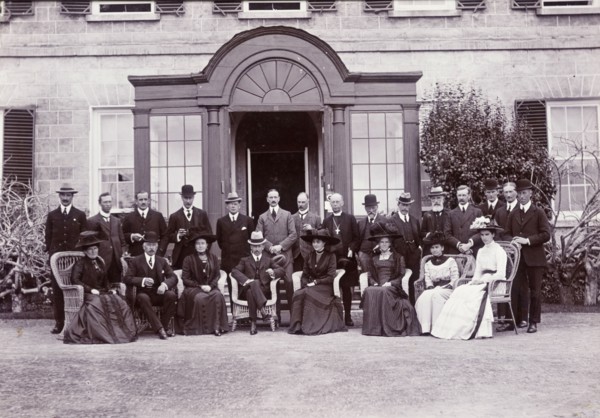 Duke of Connaught in St Helena. The Duke and Duchess of Connaught assemble for a photograph with