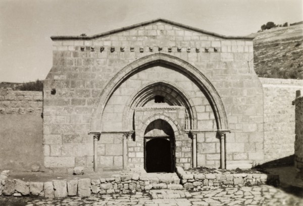 Tomb of the Virgin Mary, Jerusalem . The facade of the Tomb of the Virgin Mary, situated at the