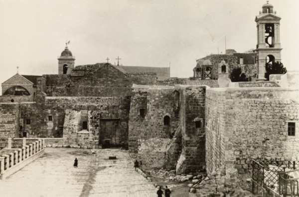 Church of the Nativity, Bethlehem. View of the Church of the Nativity, a Christian church