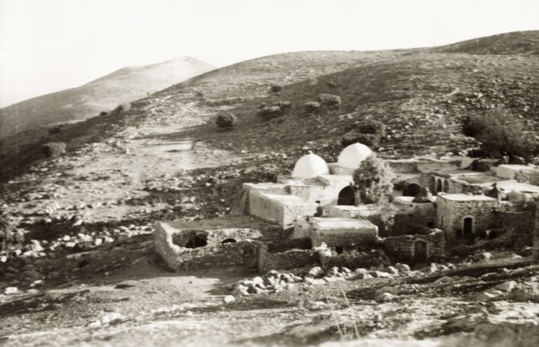 Mosque in the Judean Hills. View of an ancient Arab mosque situated in the Judean Hills. Judea,