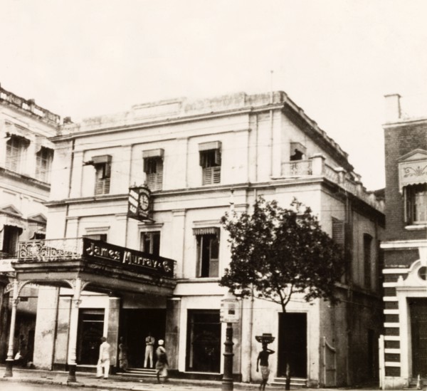 James Murray & Co.' in Old Court House Street. The facade of 'James Murray & Co.', located on Old