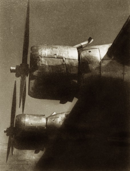 Euterpe's' propellers. The propellers of Imperial Airways aircraft 'Euterpe' at Dum Dum Airport