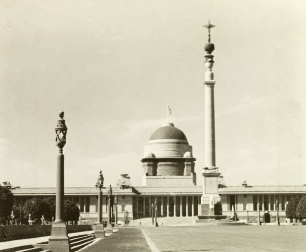 Rashtrapati Bhavan, Delhi. View of Rashtrapati Bhavan, the official residence of the President of