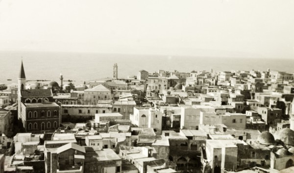 The old city of Acre. View across the old port city of Acre, looking out over the Bay of Acre.