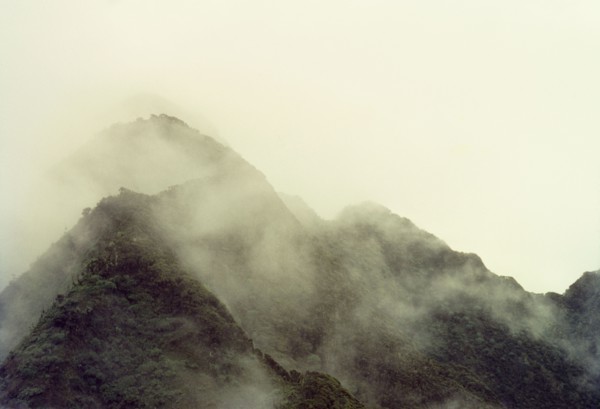 Mount Sabinyo in cloud. The summit of Mount Sabyinyo (Sabinio) enshrouded by clouds. Kigezi, South
