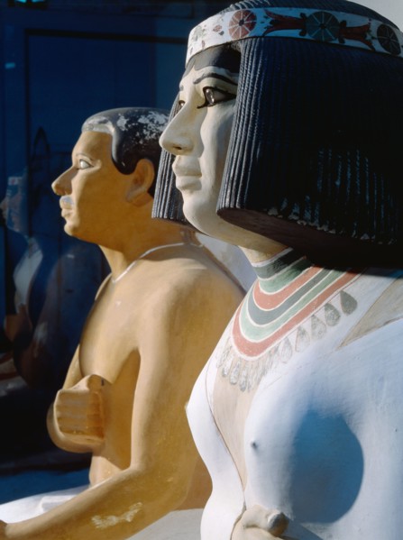 Statues of Prince Rahotep and his wife Nofret