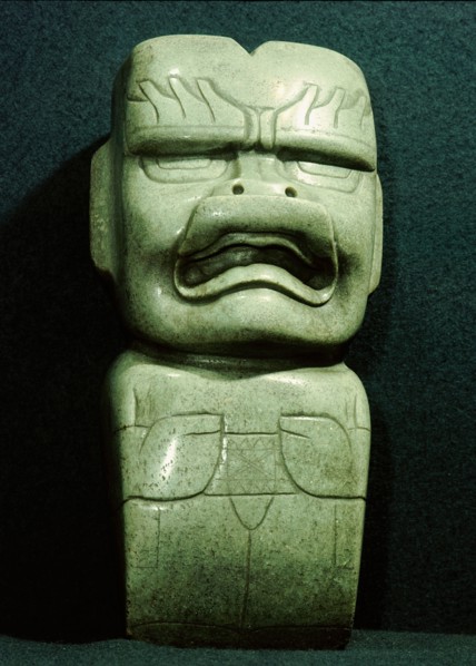 Ceremonial adze in the form of a jaguar spirit