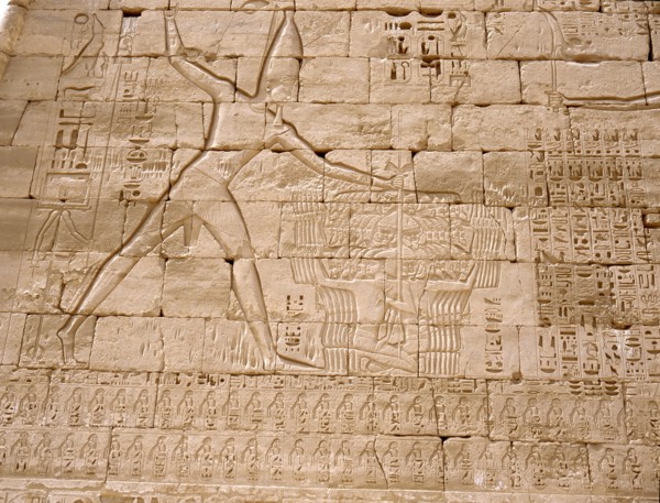 Relief from Ramessess III mortuary temple