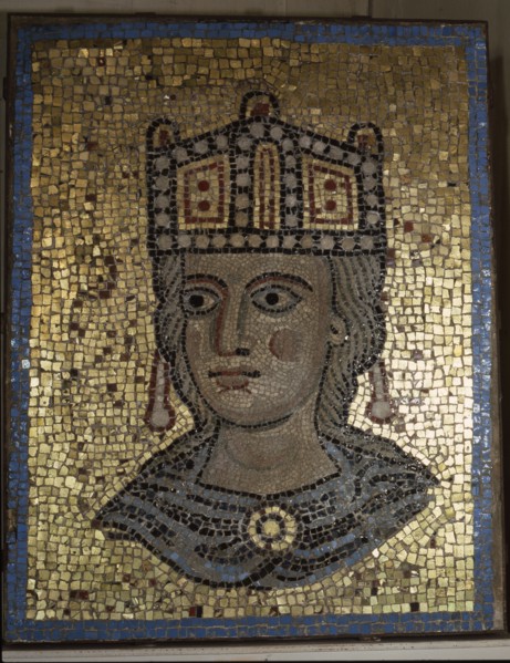 A fragment of a mosaic from the apse of Ecclesia Romana the first basilica of St Peter in the Vatican commissioned by Pope Innocent III (1198   1216)