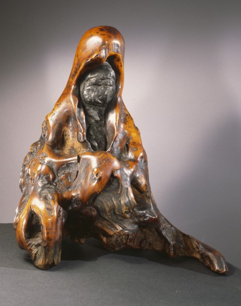 A decorative ornament okimono of Kannon, a type of Bodhisattva
