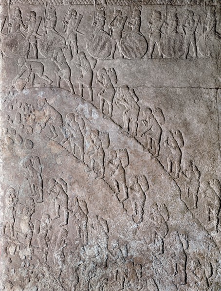 Stone relief from the palace of Sennacherib