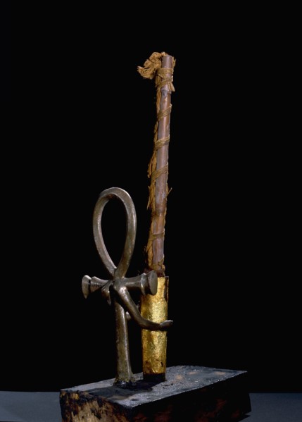 Bronze and wood candlesticks from the Tutankhamun burial
