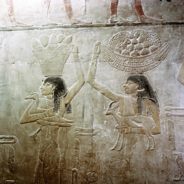 Painted relief from the tomb of Ty