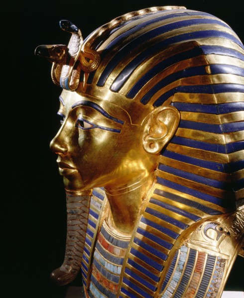 The mask of Tutankhamun