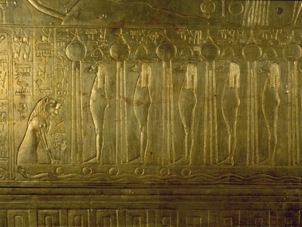 Details from Tutankhamuns shrine in the form of the second sactuary of the South (Per Wer)