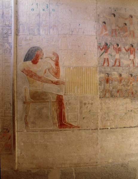 A relief from the tomb of the vizier Ptah hotep at Saqqara