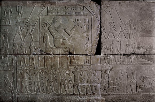 A limestone relief from the tomb of Ipi